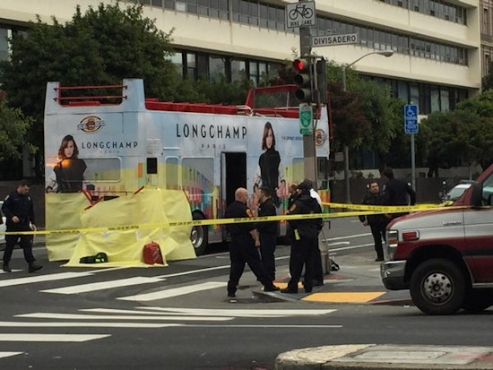 Pedestrian Struck, Killed By Tour Bus At Divisadero & Post [Updated]