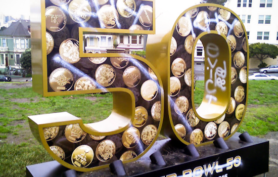 City Waived Fees For Controversial Super Bowl 50 Statues