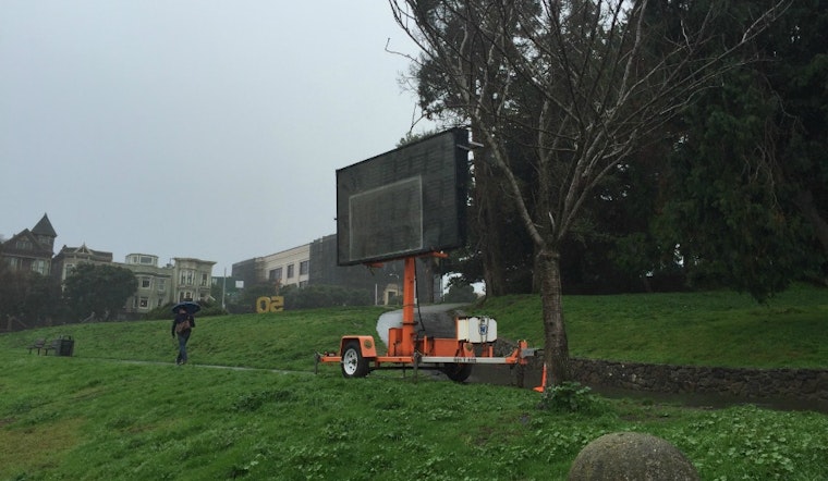Large New Sign In Alamo Square Offers Anti-Theft Advice