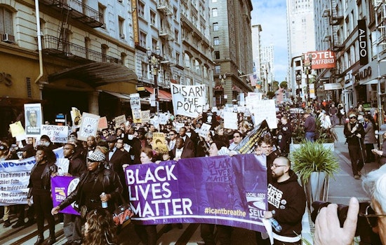 Mario Woods Supporters Greet Super Bowl City Grand Opening With Protest