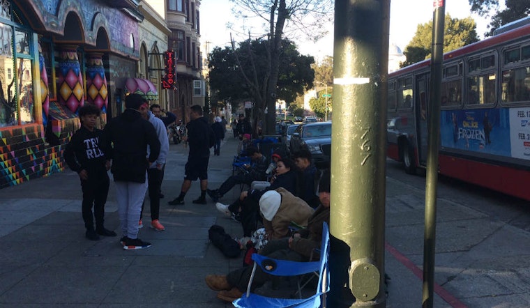 Nice Kicks Shoe Release Has People Lining Up For Overnight Wait In The Haight