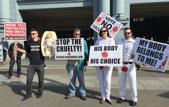 Anti-Circumcision, Labor, Anti-Police Violence Protesters Greet Super Bowl Visitors