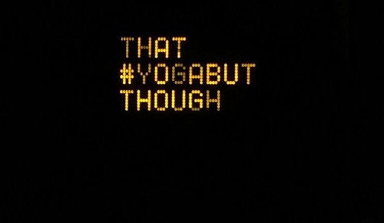 Anti-Theft Sign In Alamo Square Hacked, Rewritten In Praise Of #Yogabut