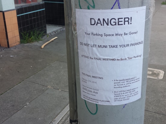 Flyers Protesting L-Taraval Changes Appear Ahead Of SFMTA Meeting