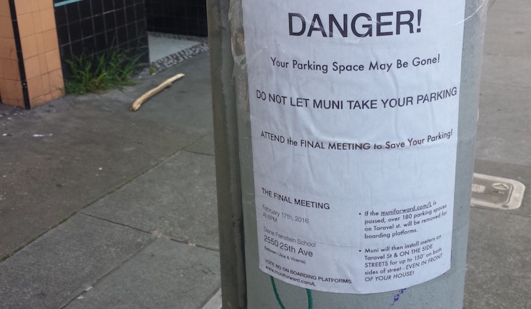 Flyers Protesting L-Taraval Changes Appear Ahead Of SFMTA Meeting