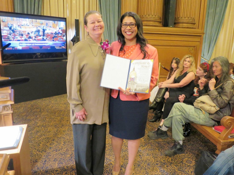 Upper Haighter Susan Strolis Honored For Alvord Lake Clean-Up Efforts