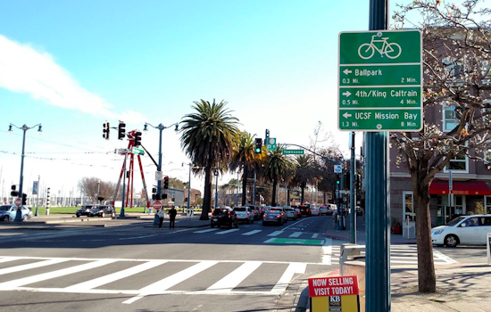 New Bike Box, Sharrows, Signage Installed At Embarcadero & Townsend