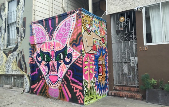 Two Colorful New Murals Appear On Steiner Street In Lower Haight