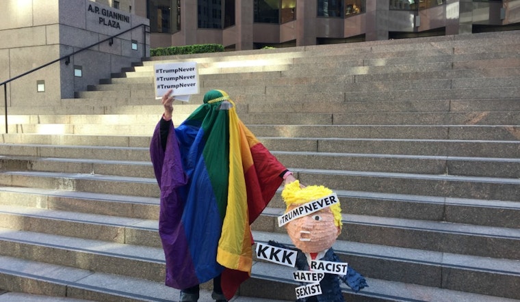FiDi Anti-Trump Protest Fizzles In Numbers, But Not Passion