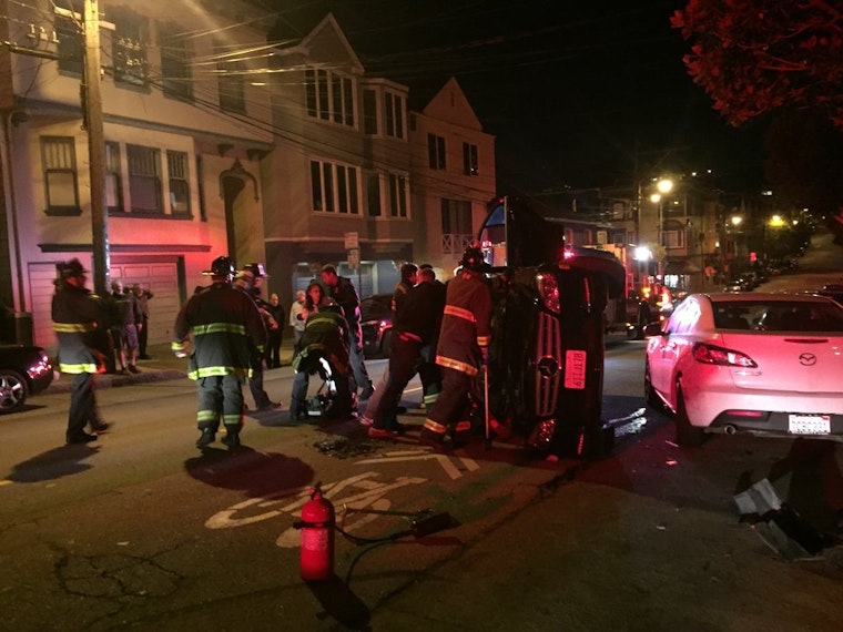Vehicle Rollover On Eureka Street Leaves 2 Occupants Shaken Up