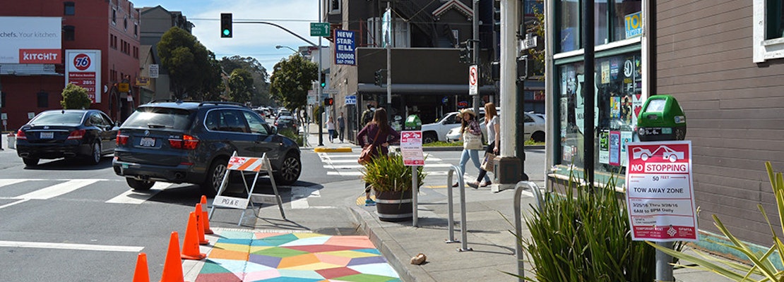 San Francisco's First On-Street Mural Underway At Madrone
