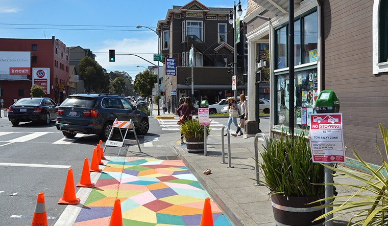 San Francisco's First On-Street Mural Underway At Madrone