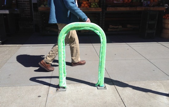 Cole Valley Resident Bids Farewell With Colorful Yarn Bombing