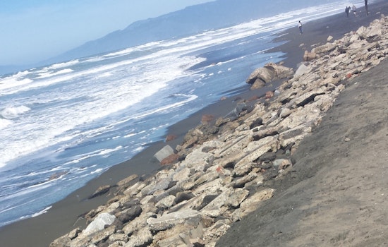 Ocean Beach Tides Uncover Bygone Debris At Rivera & Great Highway