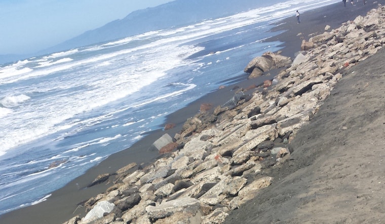 Ocean Beach Tides Uncover Bygone Debris At Rivera & Great Highway