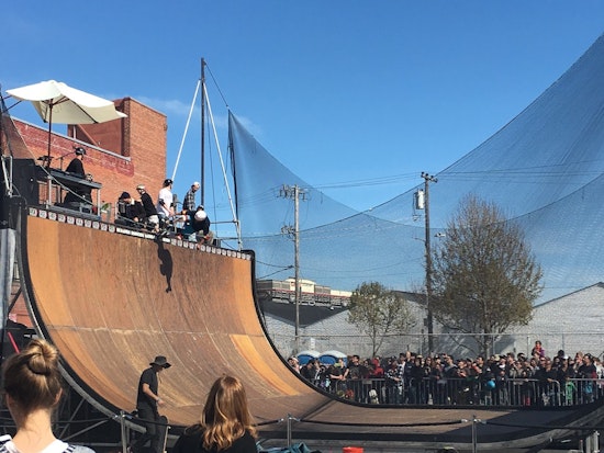 Tony Hawk Soars On SoMa Skateboard Ramp