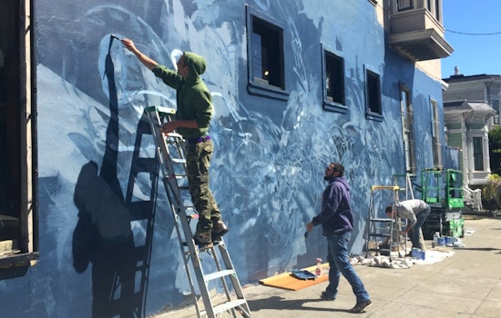 New Mural At Haight & Steiner A Neighborhood Collaboration