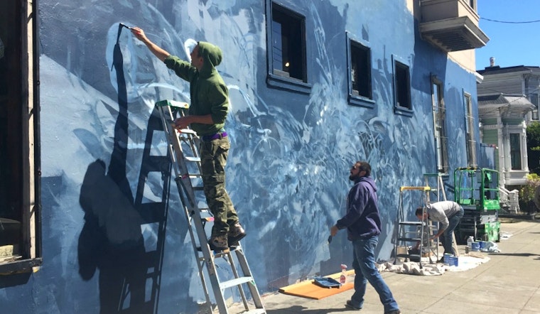 New Mural At Haight & Steiner A Neighborhood Collaboration