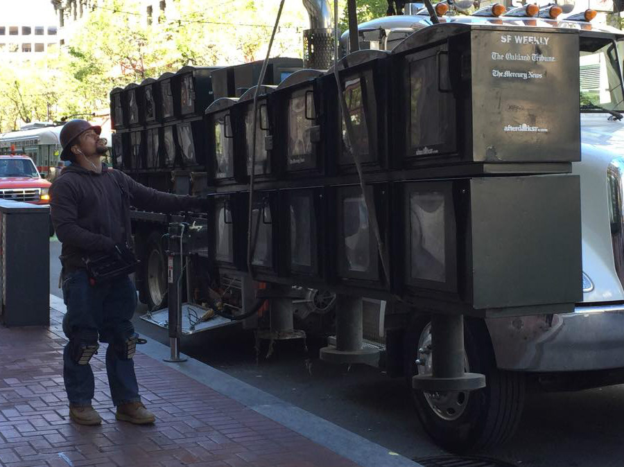 60 News Racks Being Removed To Reduce Sidewalk Clutter 60 News Racks Being Removed To Reduce Sidewalk Clutter