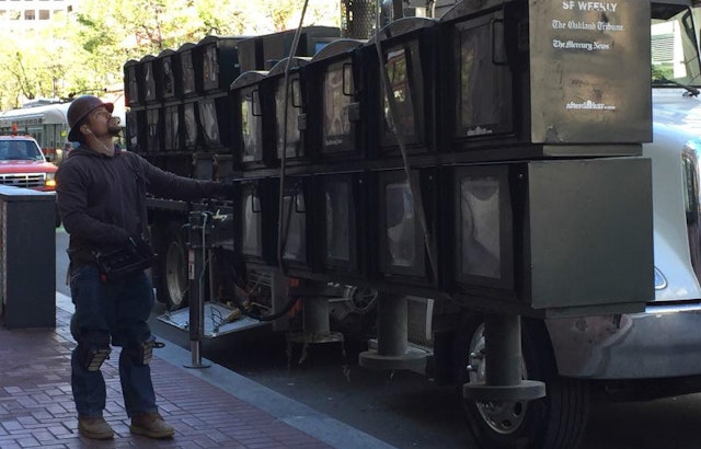 60 News Racks Being Removed To Reduce Sidewalk Clutter