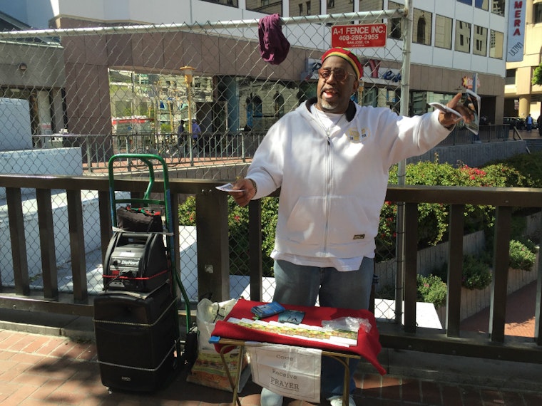 Brother Earl To Passersby: 'Come & Receive Prayer' At 5th & Market