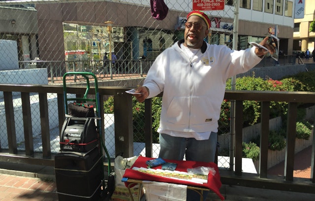 Brother Earl To Passersby: 'Come & Receive Prayer' At 5th & Market
