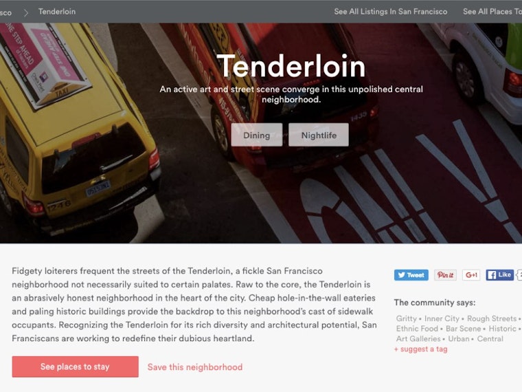 As With The Rest Of Sf Most Tenderloin Airbnb Rentals Are Illegal