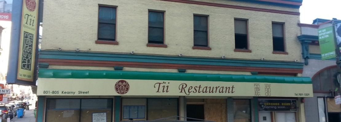 'Hanlin Tea Room' Coming To Chinatown's Former Tii Restaurant & Cafe