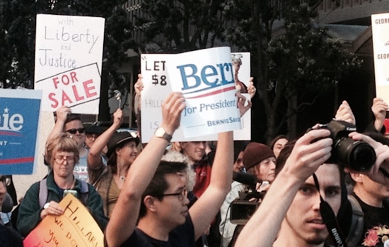 Video: On The Scene At Nob Hill's Clinton-Clooney Fundraiser Protest