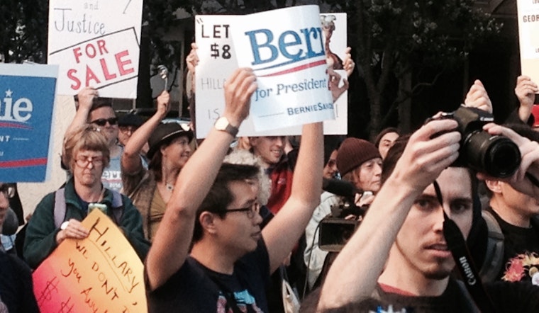 Video: On The Scene At Nob Hill's Clinton-Clooney Fundraiser Protest