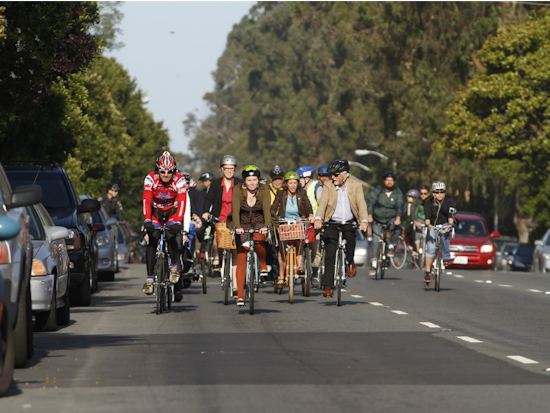 Survey Floats Proposal To Add Parking-Protected Bike Lanes To Oak And Fell Along Panhandle
