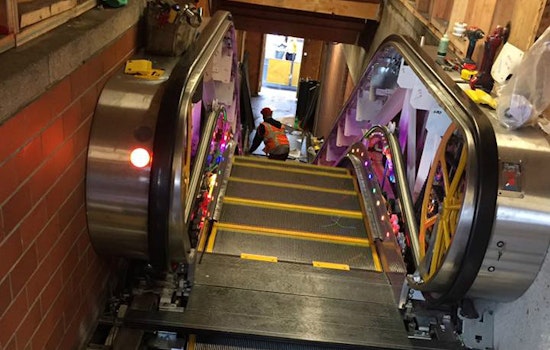 Castro Station's Escalators Are Getting New Rainbow Light Effects