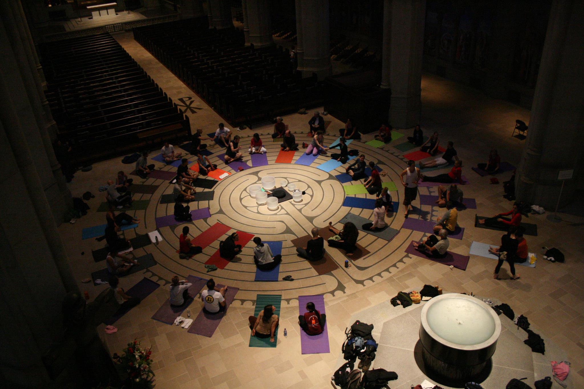 Yoga on the Labyrinth - Grace Cathedral