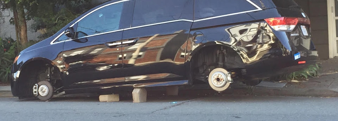 Photo: Wheels Of Misfortune At Castro & 22nd