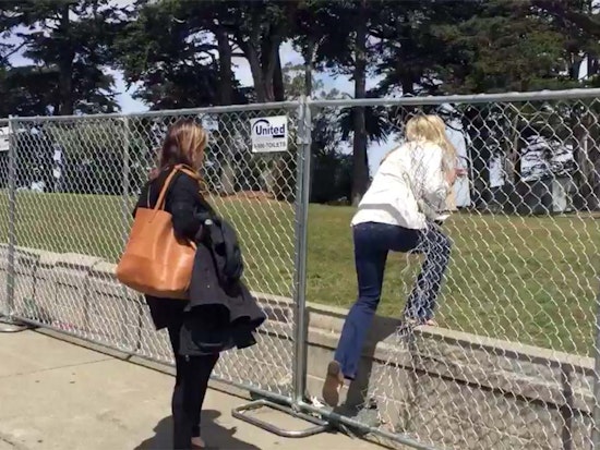 Video: Tourists Breach Alamo Square Fence In Pursuit Of Obligatory Painted Lady Photos