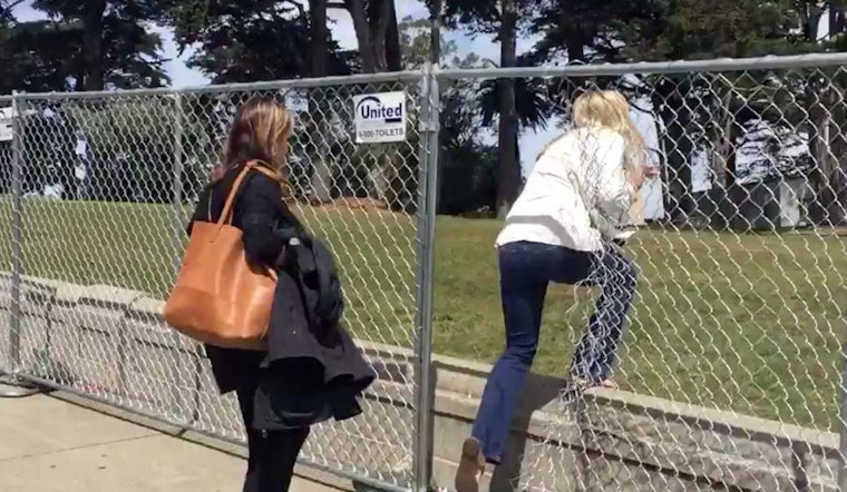 Video: Tourists Breach Alamo Square Fence In Pursuit Of Obligatory Painted Lady Photos