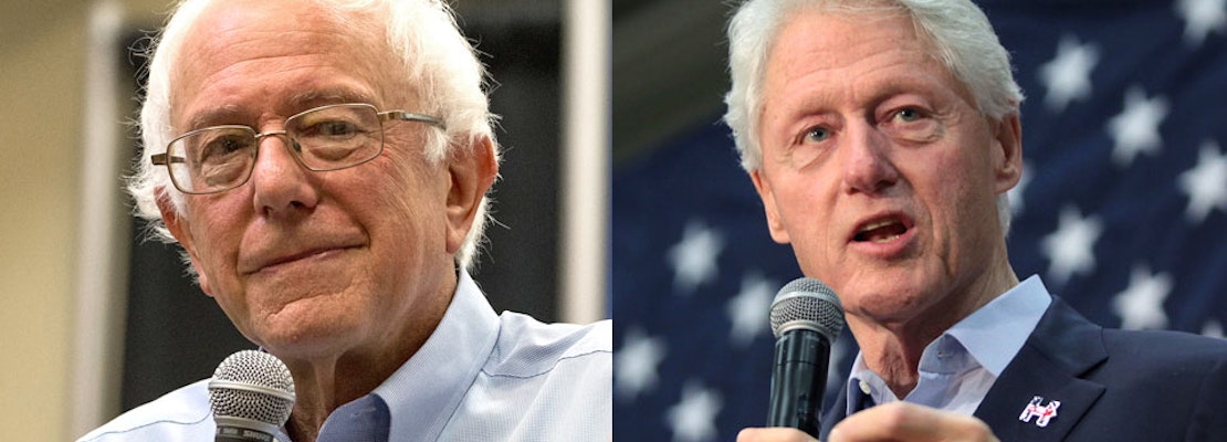Bernie Sanders And Bill Clinton To Campaign Around The City Today