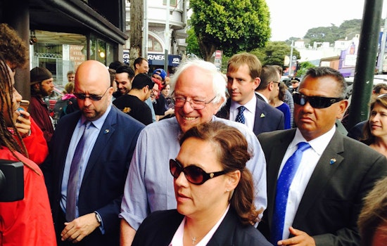 Bernie Sanders Breezes Through The Haight, Leaves Supporters Breathless