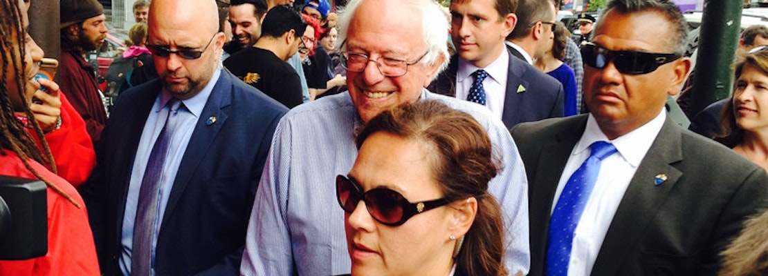 Bernie Sanders Breezes Through The Haight, Leaves Supporters Breathless