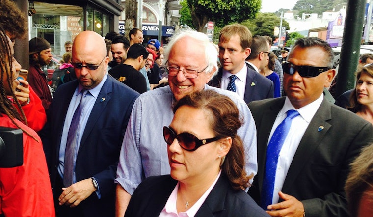Bernie Sanders Breezes Through The Haight, Leaves Supporters Breathless