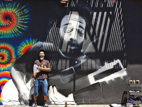 New Jerry Garcia Mural Up At Haight & Cole