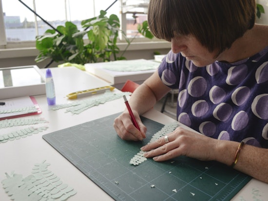 Layered Paper, Vinyl Art Headlines New Show At Western Relics