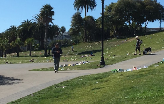 Spotted: Dolores Park 'Literally Trashed'