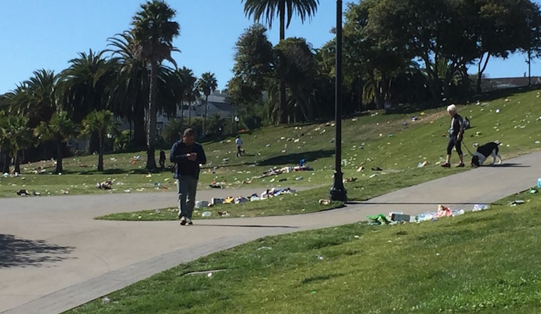 Spotted: Dolores Park 'Literally Trashed'