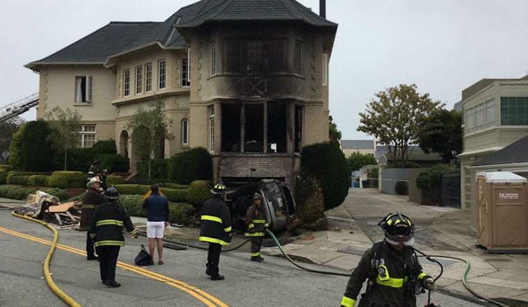 1 Killed After Car Crashes Into Seacliff Home, Causing Fire [Updated]
