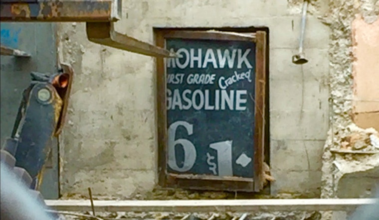 Piece Of Gasoline History Uncovered At Harding Theater Construction Site