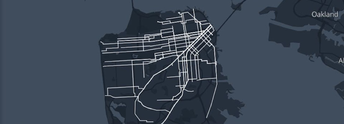 New Interactive Map Shows Historic Streetcar Routes Of San Francisco's Past