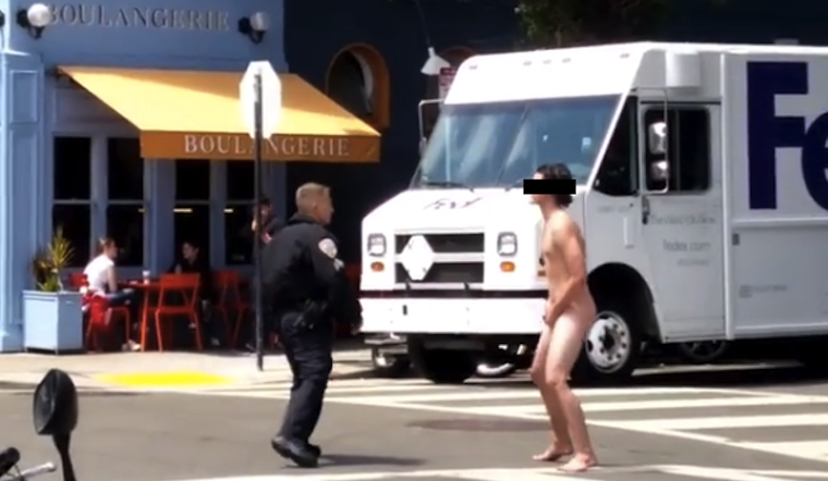 Naked Man Causes Disturbance, Grapples With Police In Midday Hayes Valley Incident