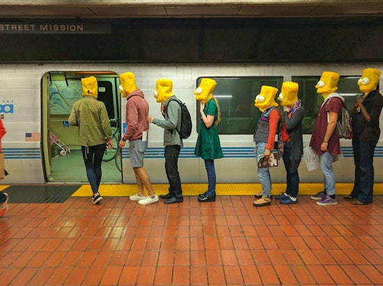 'Bart On BART': Keeping SF Weird, One Simpsons Mask At A Time