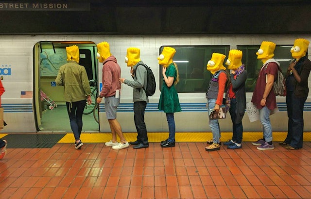 'Bart On BART': Keeping SF Weird, One Simpsons Mask At A Time